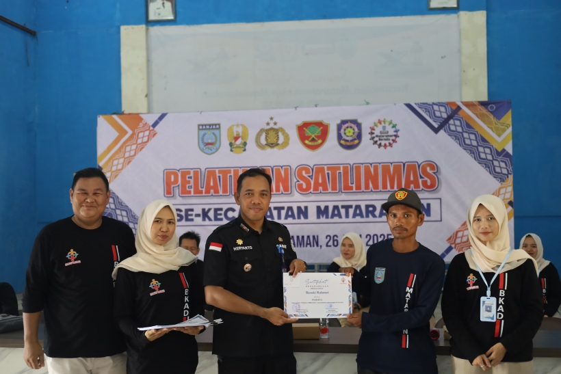 Sinergi Pemerintah Kecamatan dan BKAD, Satlinmas Gunung Ulin Diperkuat Lewat Pelatihan Terpadu
